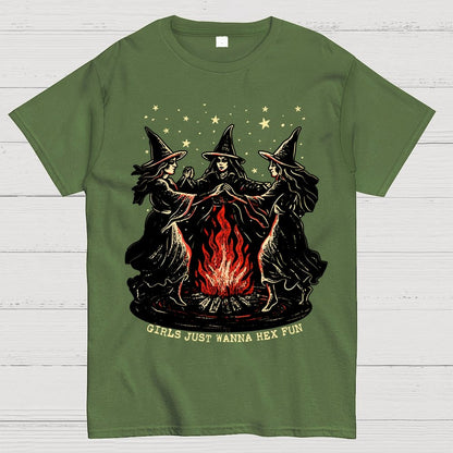 Girls Just Wanna Hex Fun Geek T-Shirt