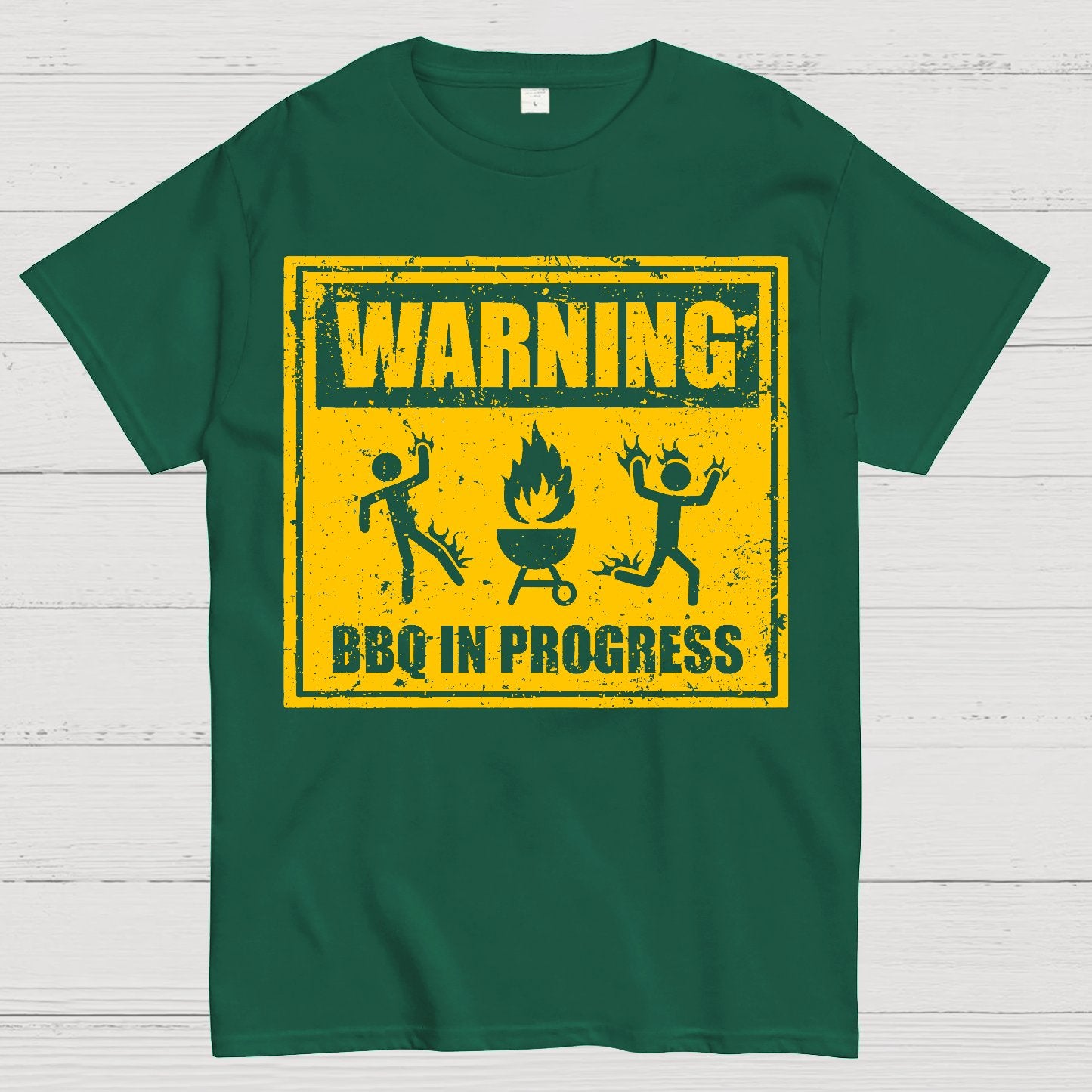 Warning BBQ In Progress Geek T-Shirt