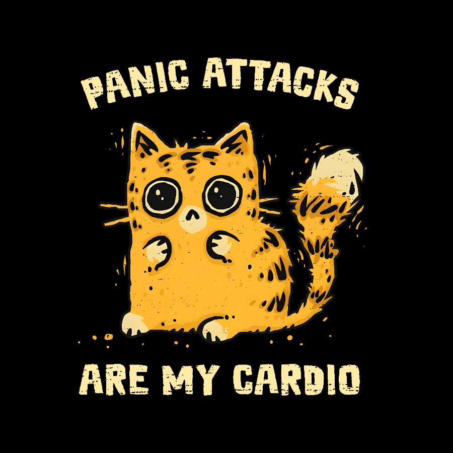 Panic Attacks Are My Cardio Geek T-Shirt
