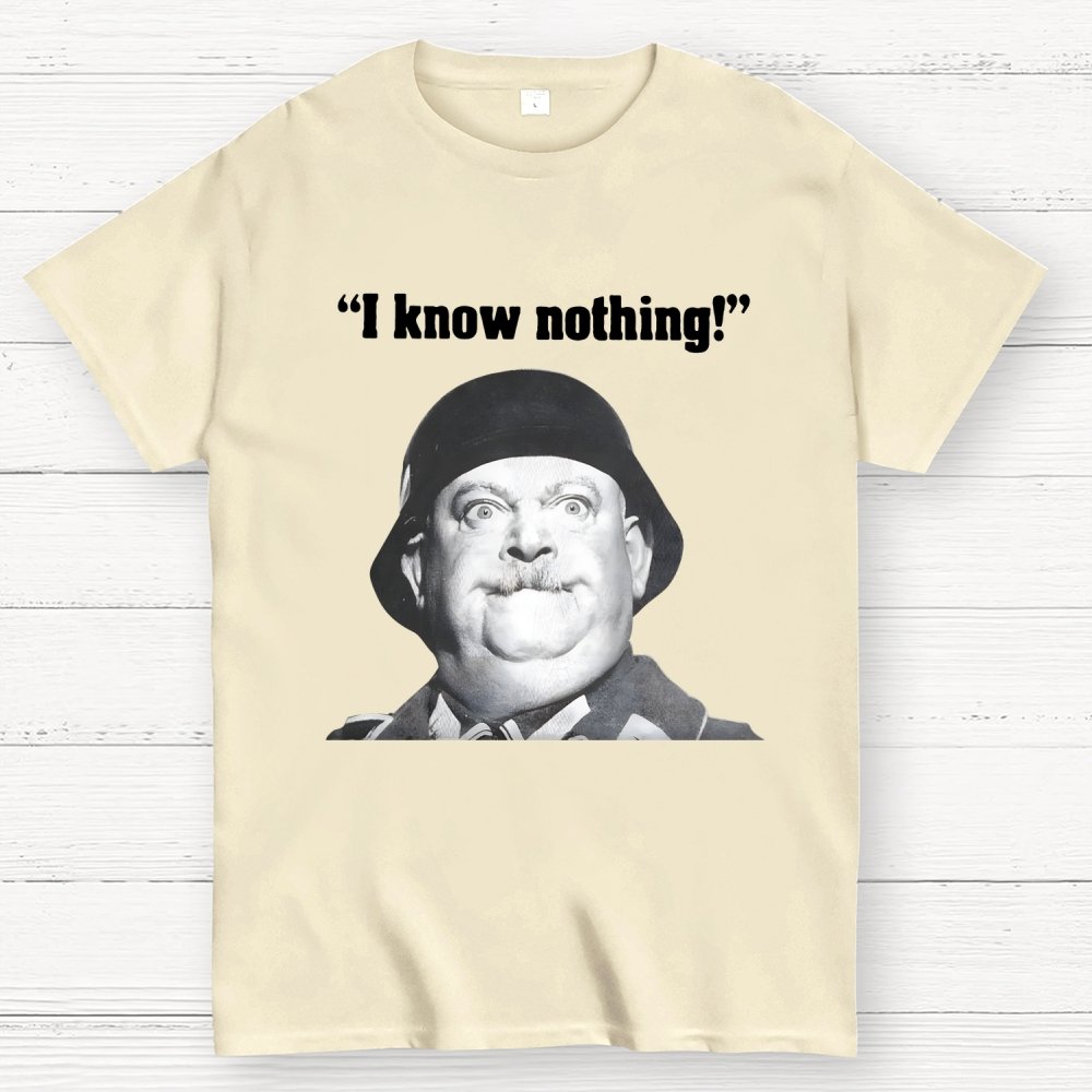 I Know Nothing Art Print Geek T-Shirt