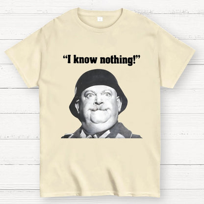 I Know Nothing Art Print Geek T-Shirt