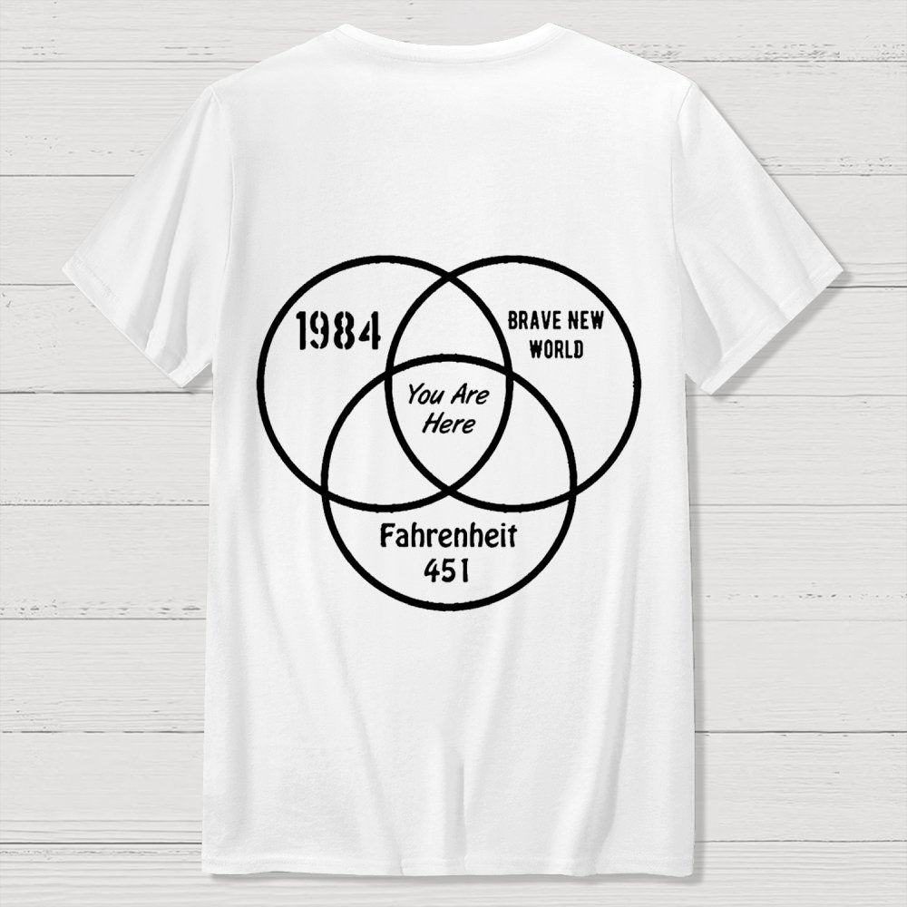 You Are Here Front And Back Printing Geek T-Shirt