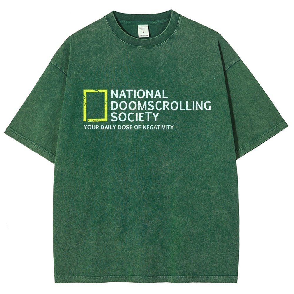 National Doomscrolling Society Vintage Distressed T-shirt