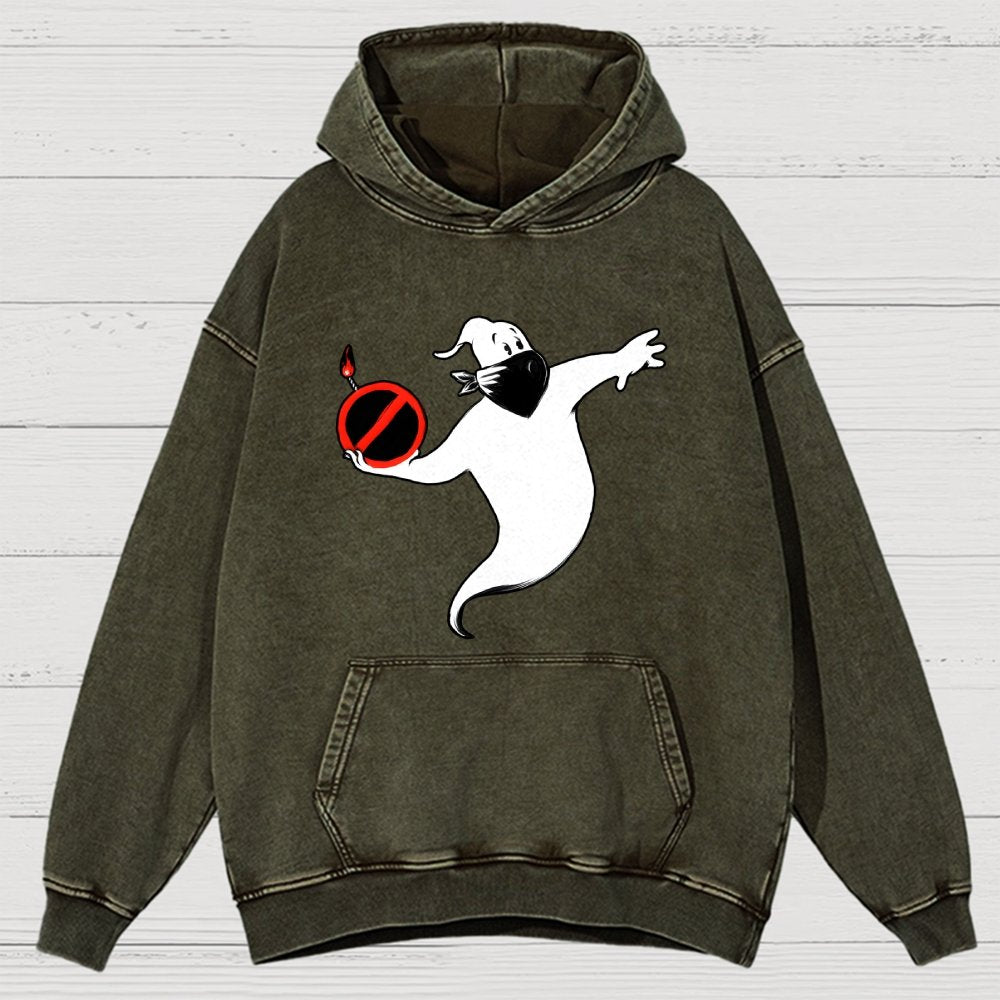 Spooksy Vintage Distressed Hoodie