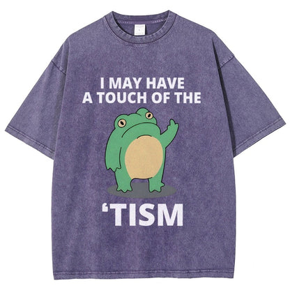I May Have a Touch of the Tism Funny Vintage Distressed T-shirt