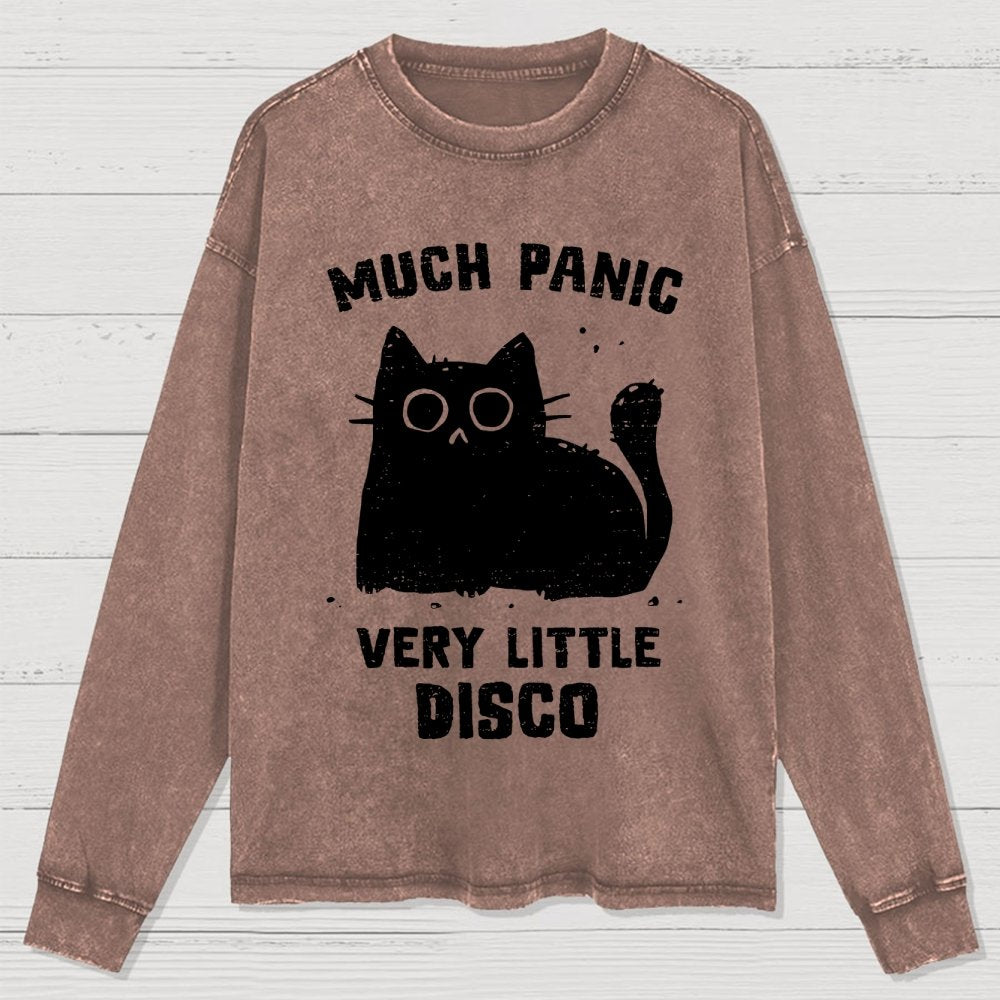 Much Panic, Very Little Disco Washed Long Sleeve Tee