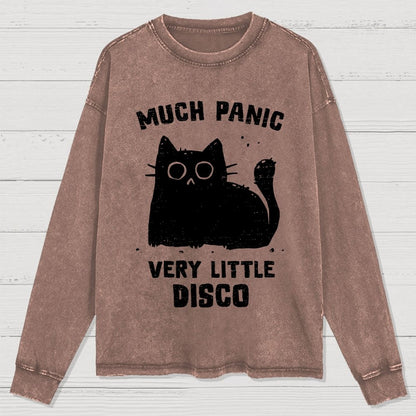Much Panic, Very Little Disco Washed Long Sleeve Tee