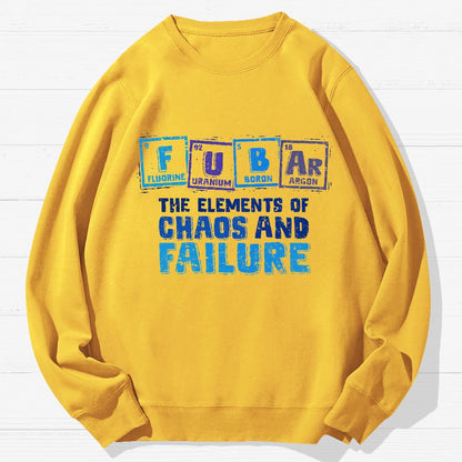 Elements Of Chaos And Failure Geek Cotton Sweatshirt