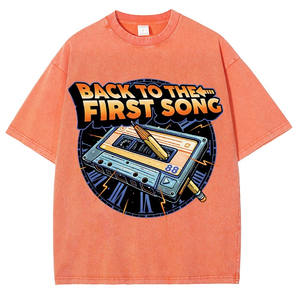 Back to the First Song Vintage Distressed T-shirt