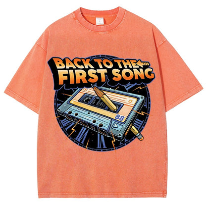 Back to the First Song Vintage Distressed T-shirt