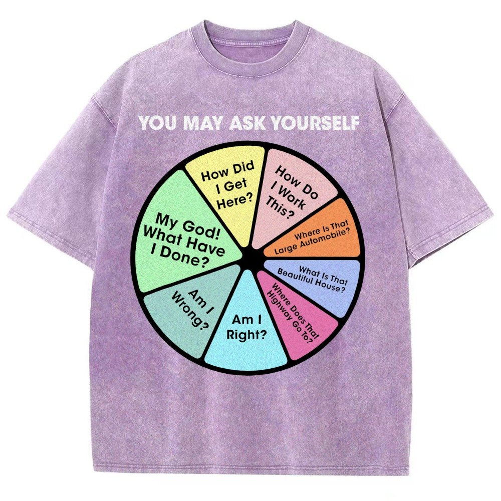 You May Ask Yourself Vintage Distressed T-shirt