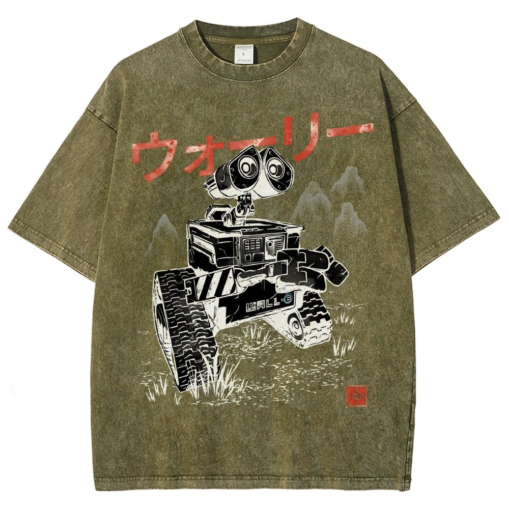 EcoBot Sumi-E Vintage Distressed T-shirt