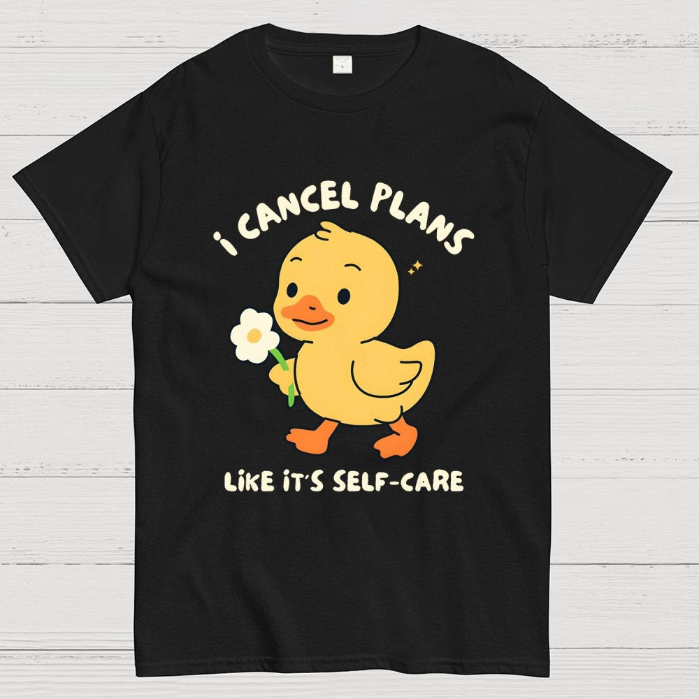 I Cancel Plans Unisex Geek T-Shirt