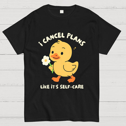 I Cancel Plans Unisex Geek T-Shirt