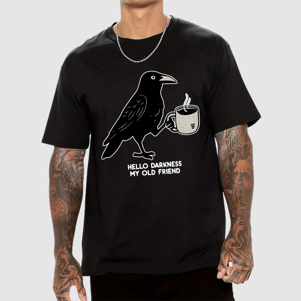 Raven Crow Coffee Unisex Geek T-Shirt