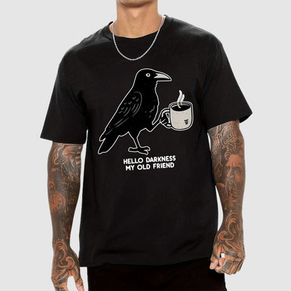 Raven Crow Coffee Unisex Geek T-Shirt