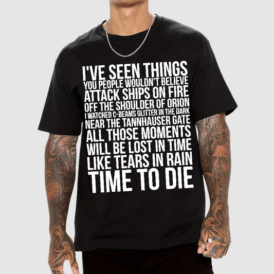 Like Tears In Rain...Time To Die Geek T-Shirt
