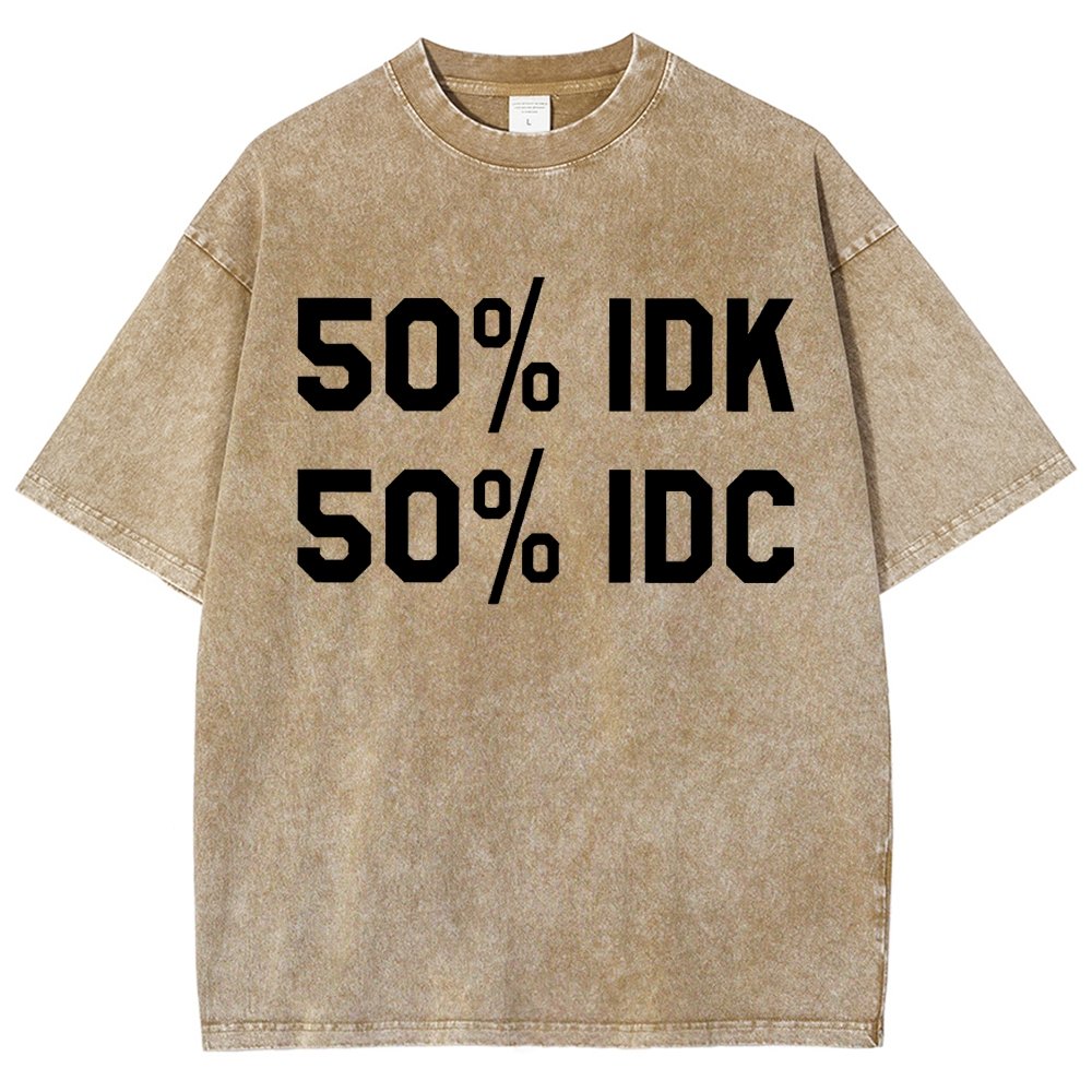 50% I Don't Care Vintage Distressed T-shirt