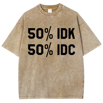 50% I Don't Care Vintage Distressed T-shirt
