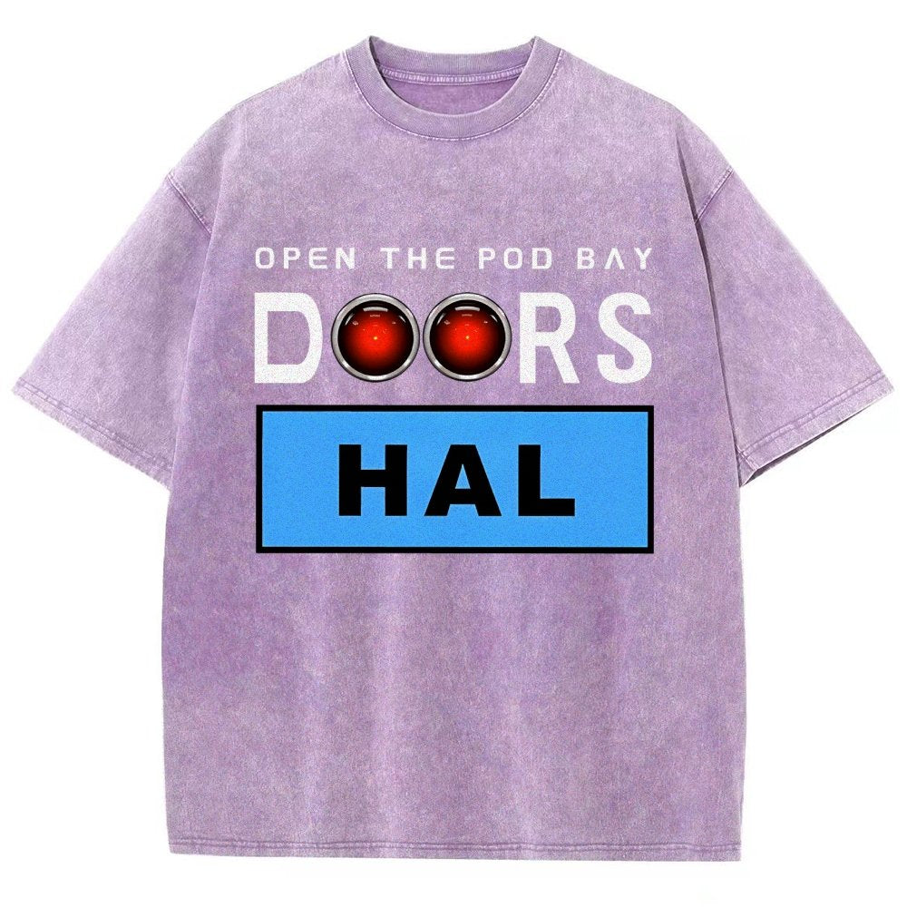 Open The Pod Bay Doors Hal Vintage Distressed T-shirt