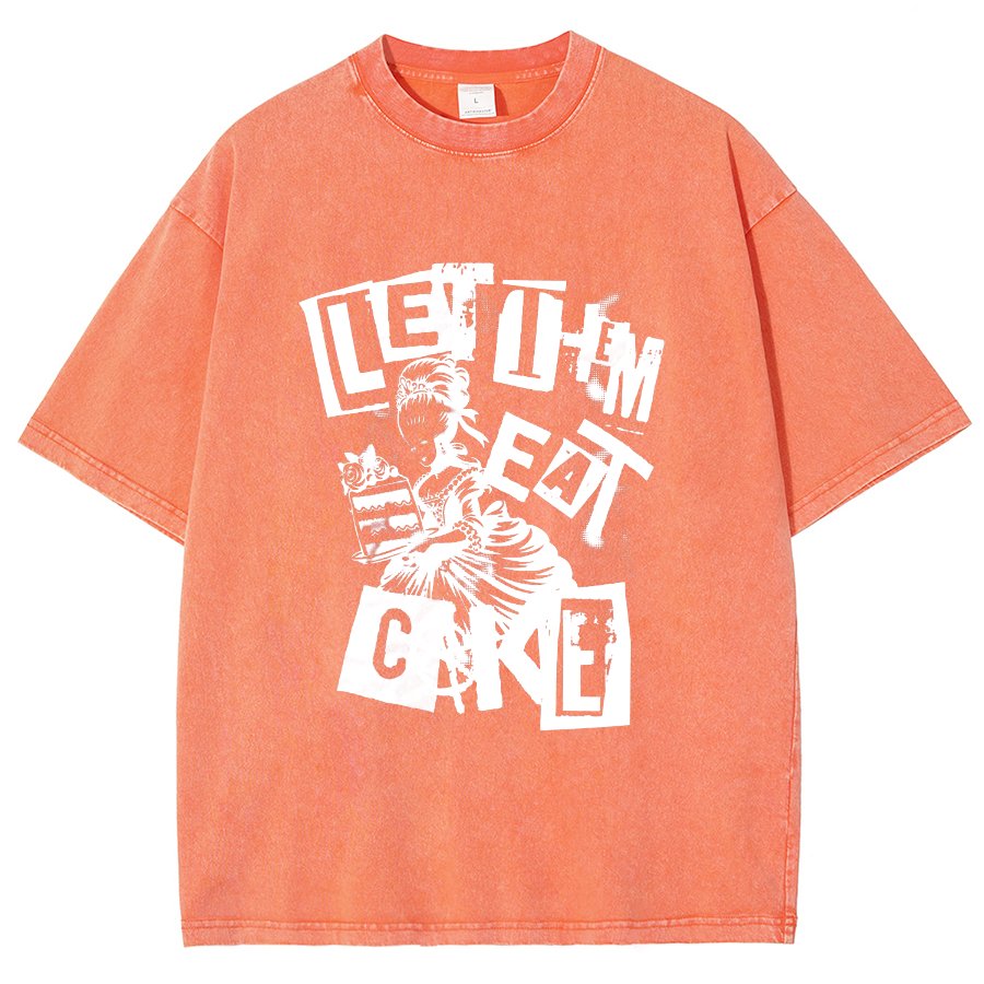 Let Them Eat Cake Vintage Distressed T-shirt