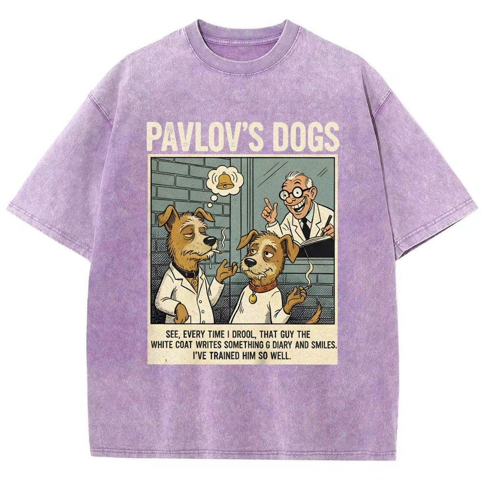 Pavlov's Dogs Art Print Vintage Distressed T-shirt