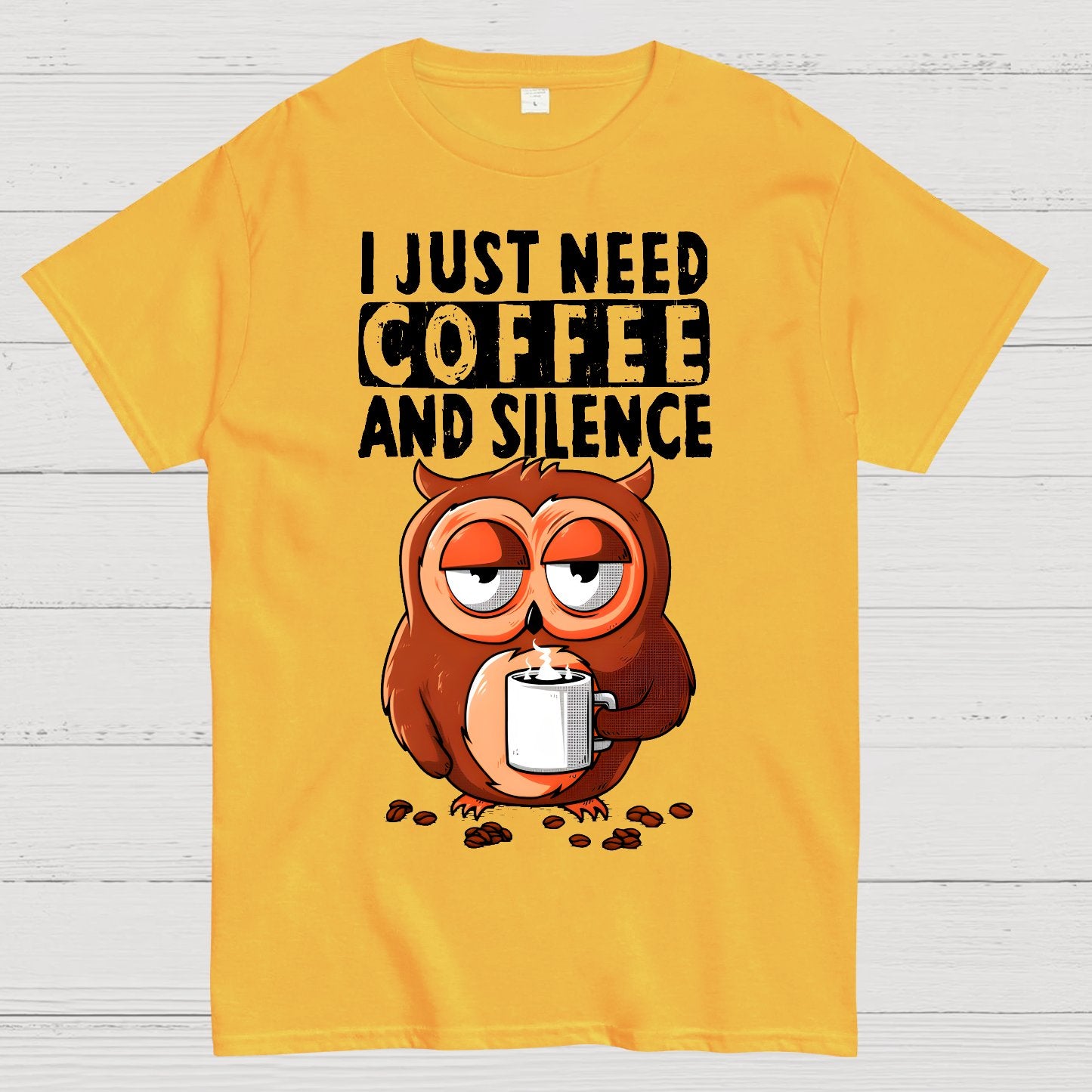 Coffee And Silence Geek T-Shirt