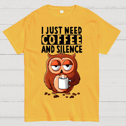 Coffee And Silence Geek T-Shirt