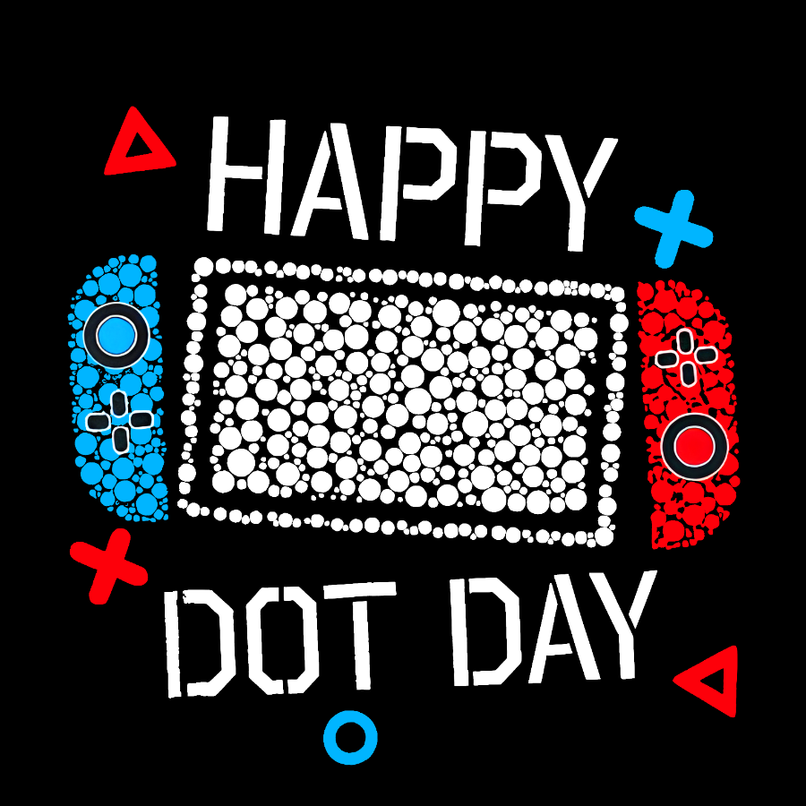 Happy International Dot Day Geek Cotton Sweatshirt