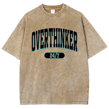 Overthinker All the time Vintage Distressed T-shirt