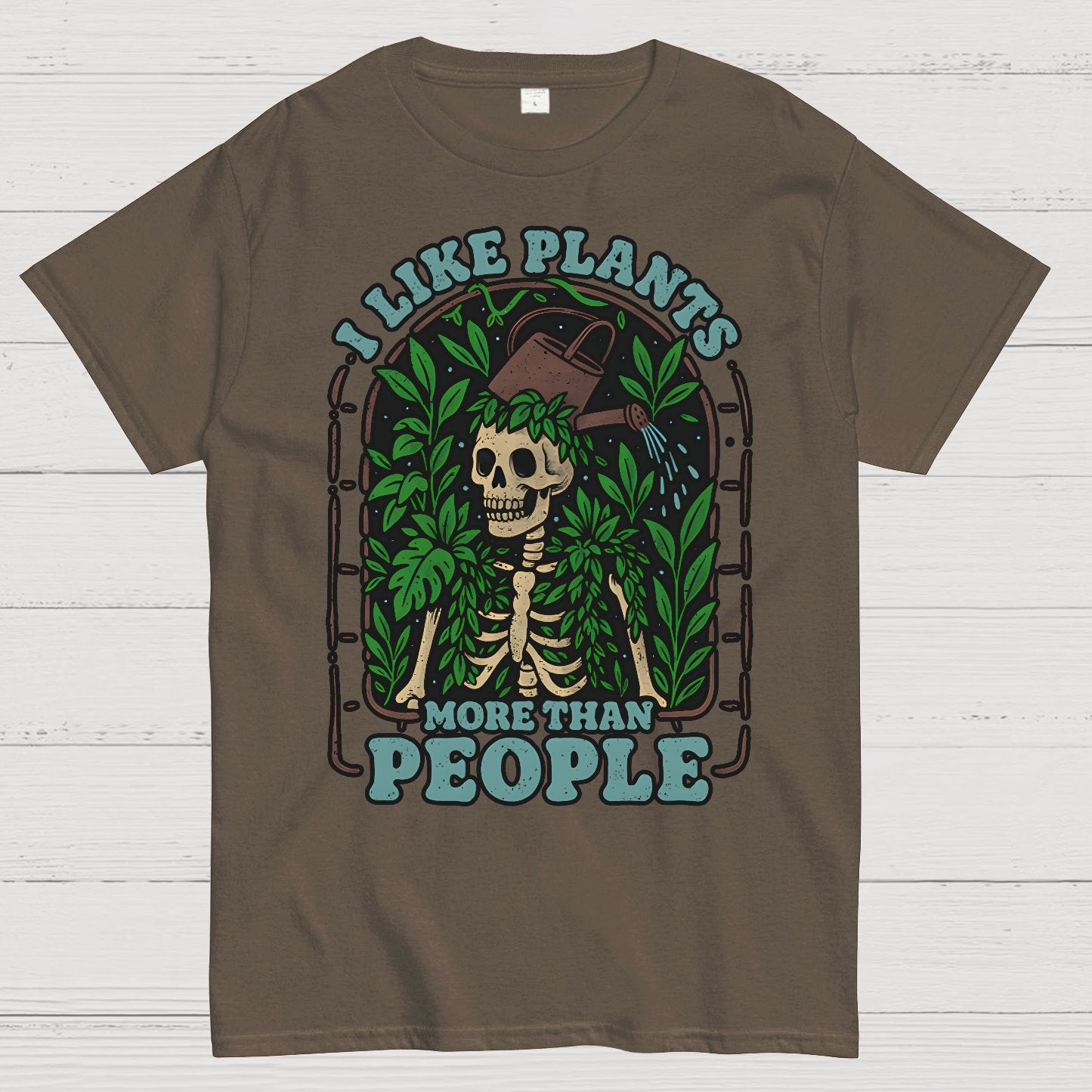 I Like Plants More Than People Geek T-Shirt