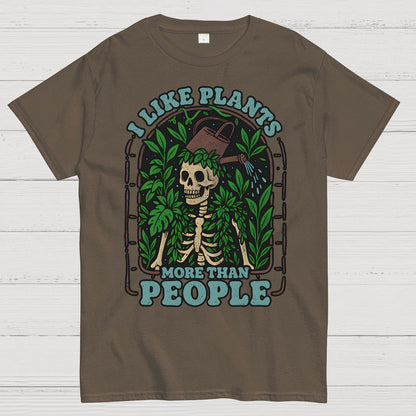 I Like Plants More Than People Geek T-Shirt