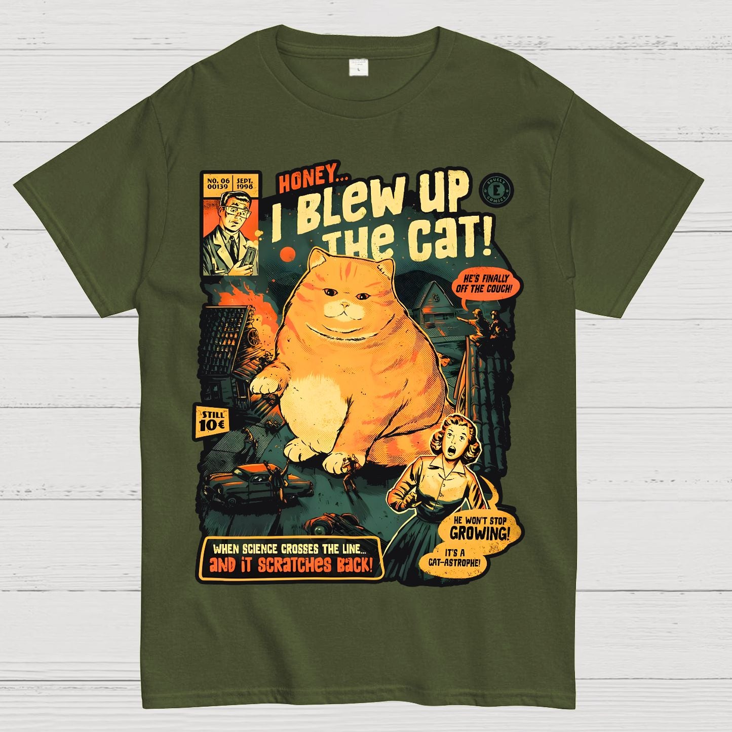 Honey I Blew Up The Cat Geek T-Shirt