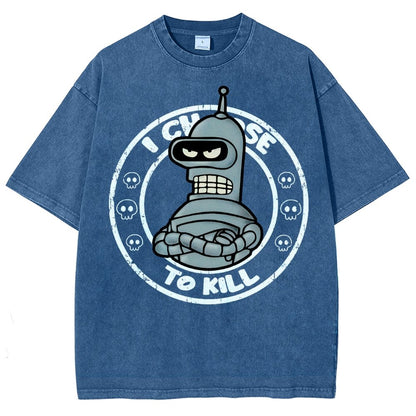 I Choose To Kill Vintage Distressed T-shirt
