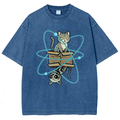 Schrodinger's Pet Vintage Distressed T-shirt