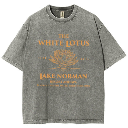 White Lotus LKN Vintage Distressed T-shirt