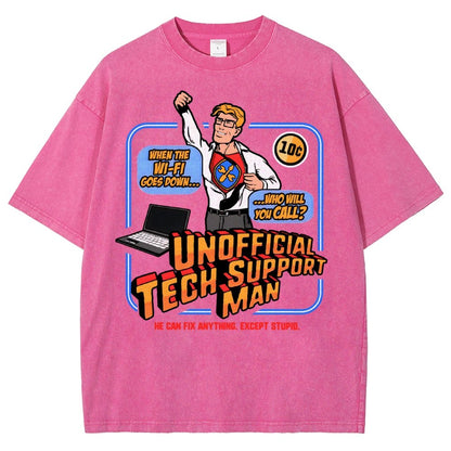Unofficial Tech Support Man Essential Vintage Distressed T-shirt