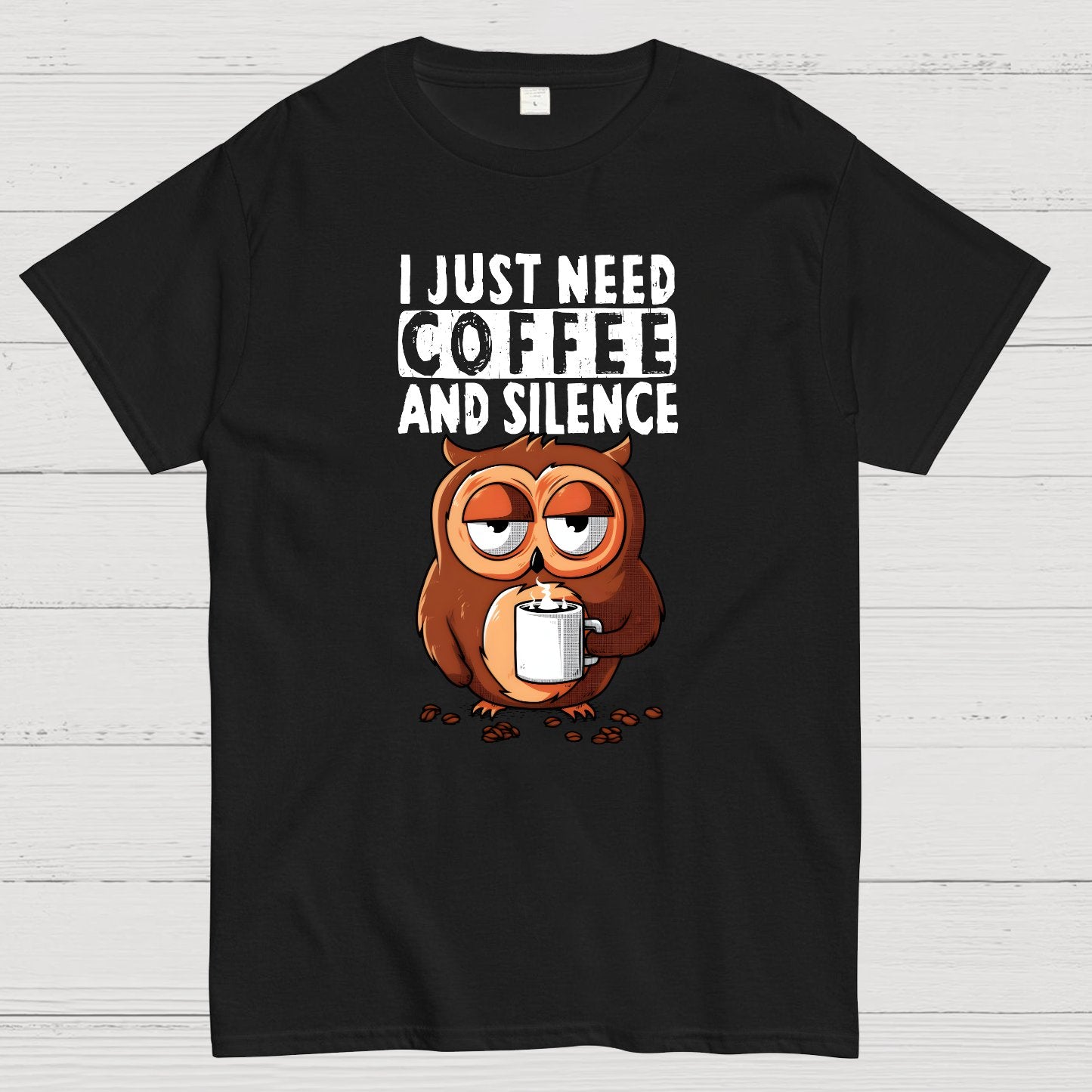 Coffee and Silence Geek T-Shirt