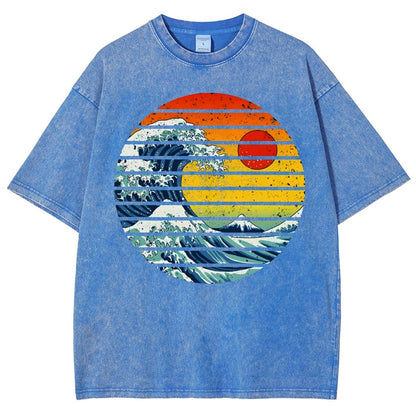 Freak Wave Vintage Distressed T-shirt