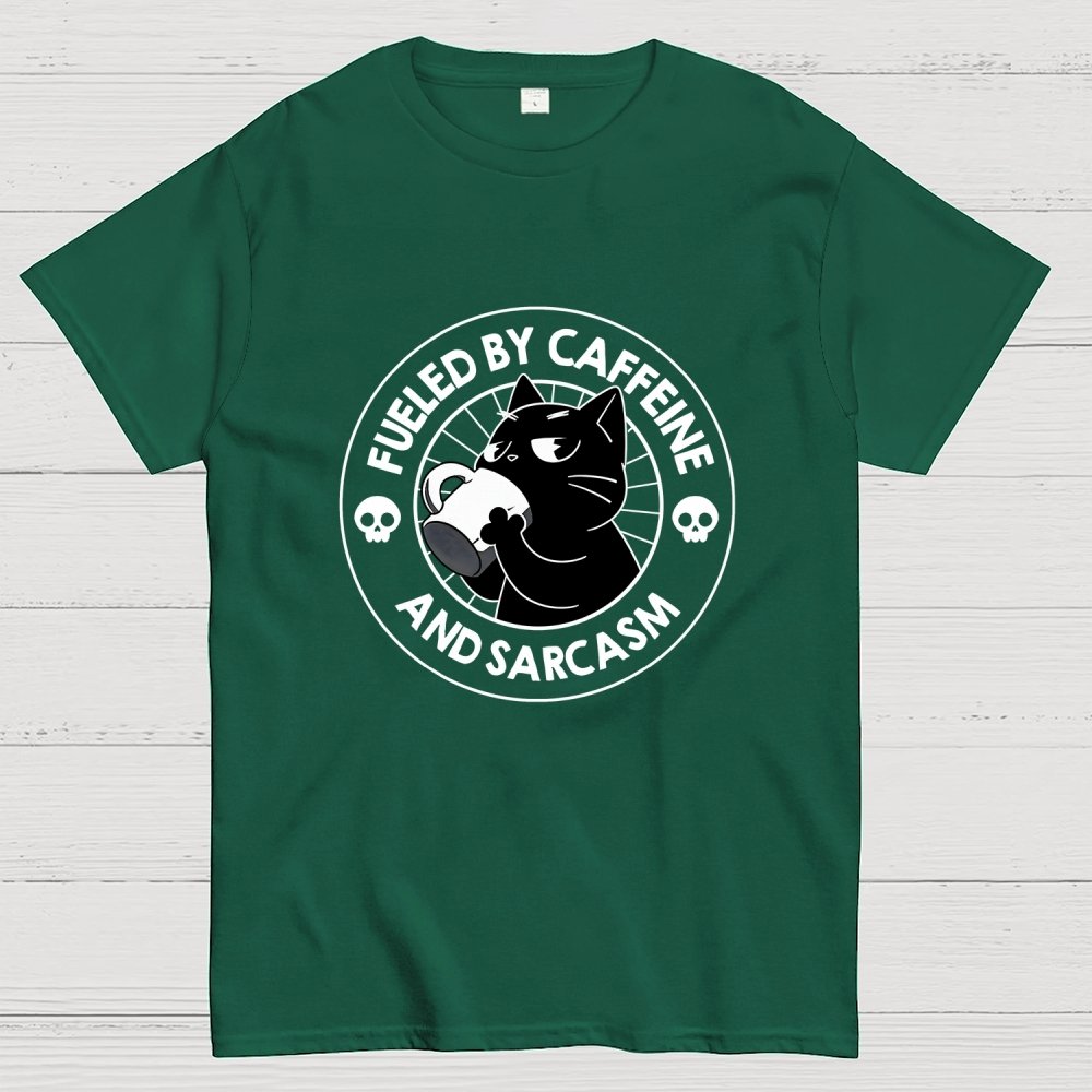 Fueled By Caffeine Geek T-Shirt