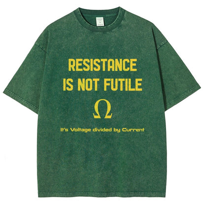 Resistance Is Futile Vintage Distressed T-shirt