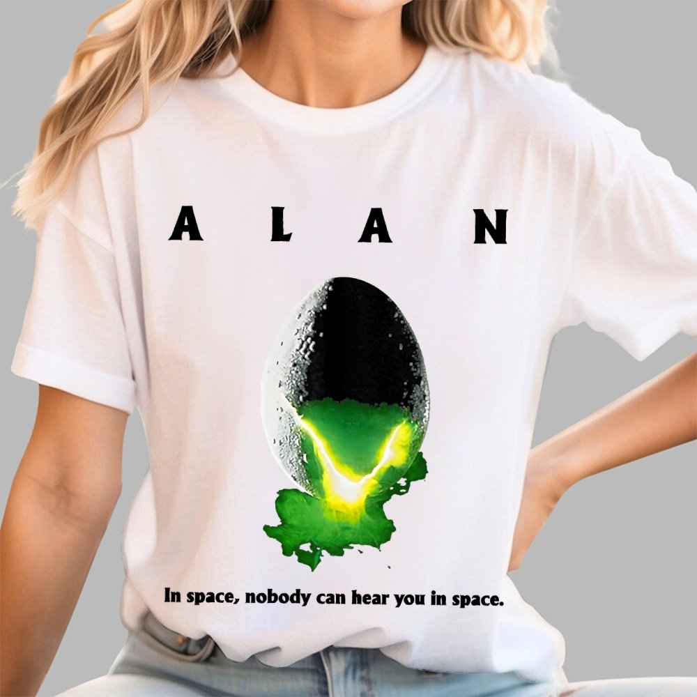 Alan In Space Nobody Can Hear You In Space Unisex Geek T-Shirt