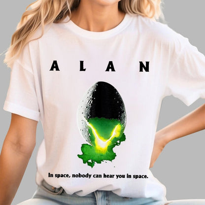 Alan In Space Nobody Can Hear You In Space Unisex Geek T-Shirt