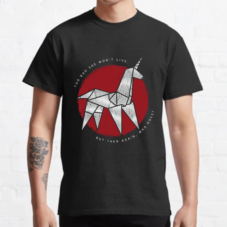 Origami Unicorn Geeky T-Shirt
