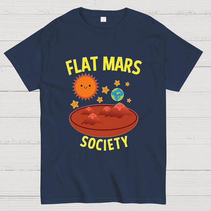 Flat Mars Society Nerdy T-Shirt