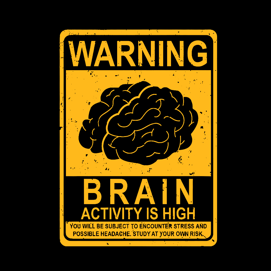 Warning Brain Activity Is High Geeky T-Shirt