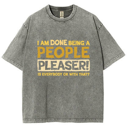 Still A People Pleaser Vintage Distressed T-shirt