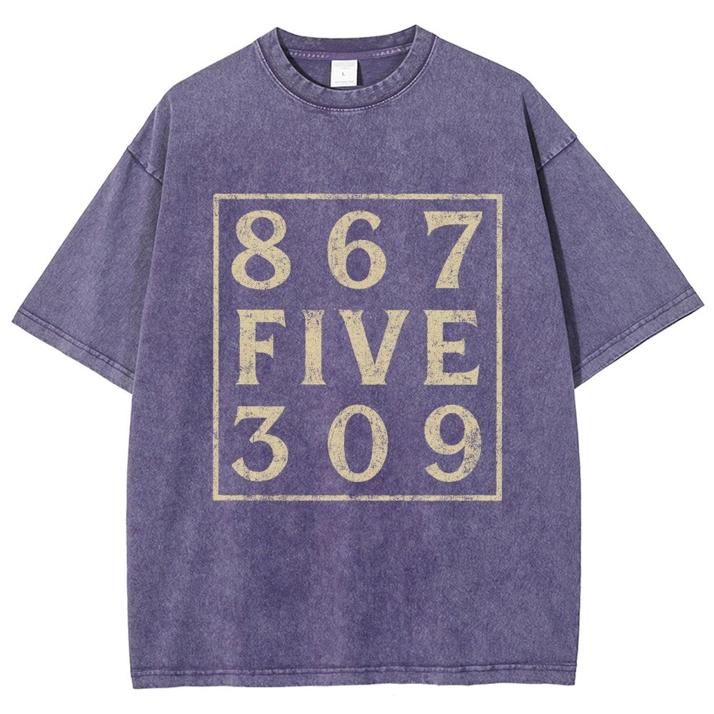 Music 867 Five 309 80S Pop Music  Vintage Distressed T-shirt