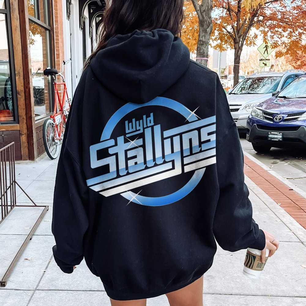 Wyld Stroke Printed Back Unisex Cotton Hoodie