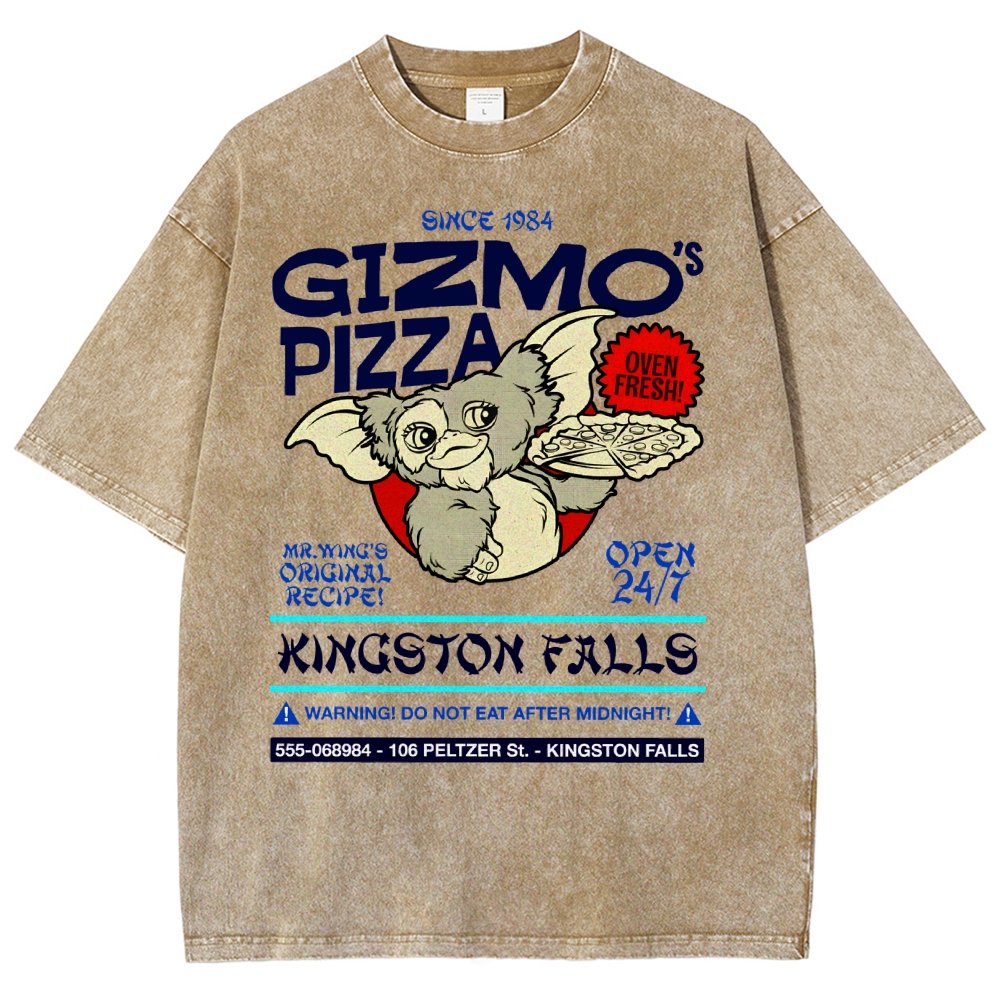 Gizmo's Pizza Pi Day Nerd Vintage Distressed T-shirt